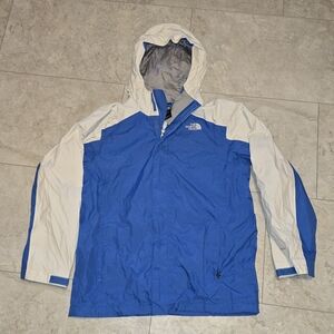 The North Face Kids Blue and White Jacket